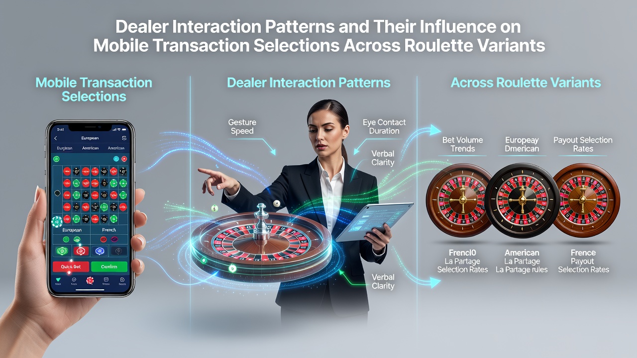 Darstellung von Dealer-Interaktionen bei mobilen Roulette-Spielen mit verschiedenen Varianten