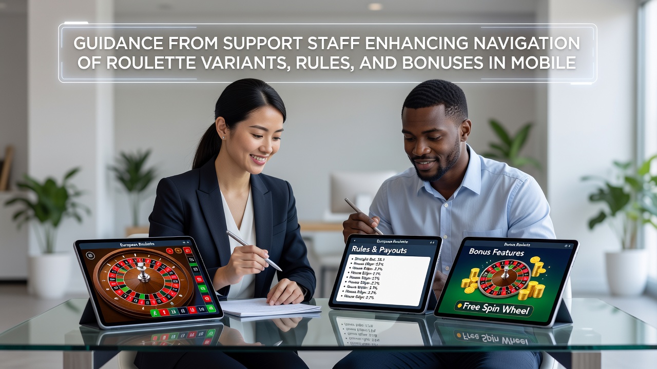 Mobile Roulette-Session mit Support-Chat und Zahlungsoptionen