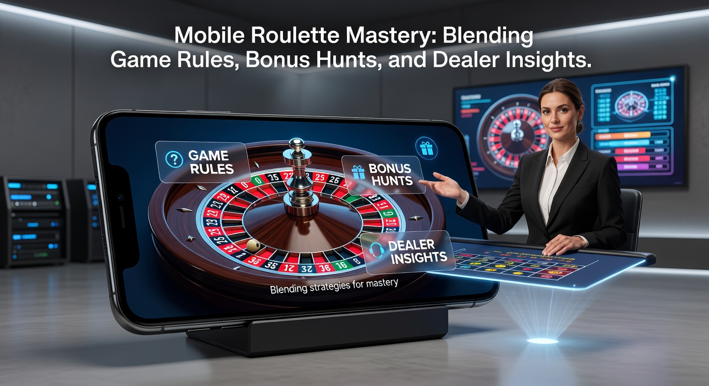 Smartphone mit Live-Roulette-Tisch, das die dynamische Welt des mobilen Spielens einfängt